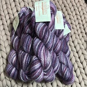 Cascade Collective Purple and White Yarn